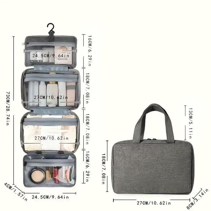 Large-Capacity Travel Toiletry Bag, 1 Count Cosmetic Bag, Wet and Dry Separation Multi-Functional Storage Bag Pencil Bat, Makeup Organizer Pouch, Beauty Products, Makeup Products Travel Essentials, Christmas Gift