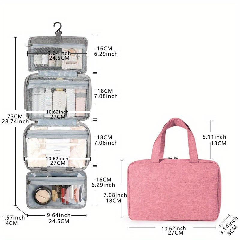 Large-Capacity Travel Toiletry Bag, 1 Count Cosmetic Bag, Wet and Dry Separation Multi-Functional Storage Bag Pencil Bat, Makeup Organizer Pouch, Beauty Products, Makeup Products Travel Essentials, Christmas Gift